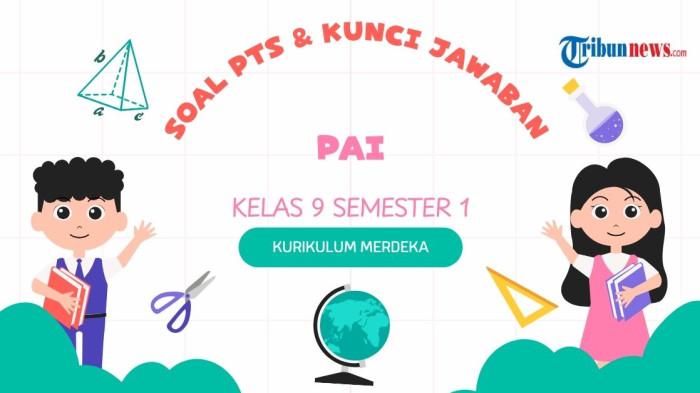 60 Soal PTS PAI Kelas 9 Semester 1 Kurikulum Merdeka Lengkap dengan