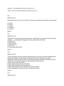 SOAL PAI Kelas XI 2025 PDF
