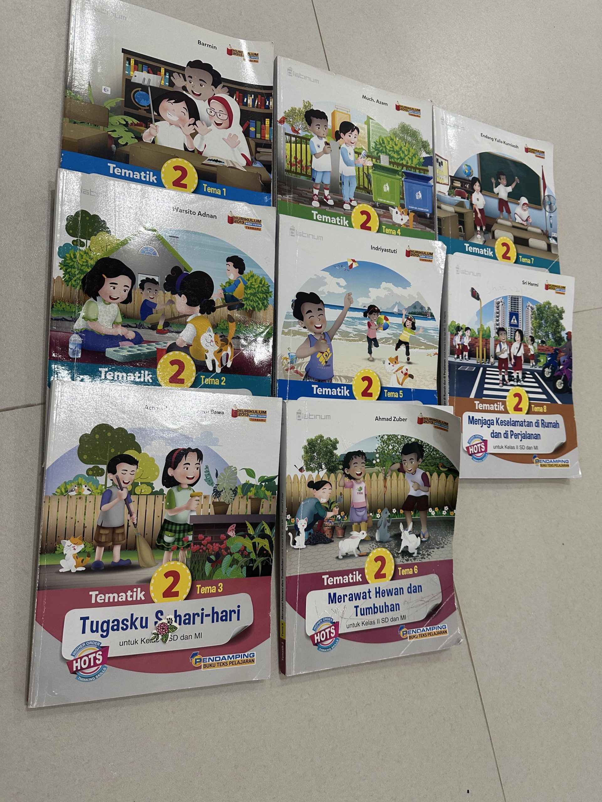 Buku Sekolah Tematik Kelas 2 SD Buku Alat Tulis Buku di Carousell