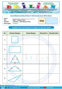 Soal Bangun Datar Kelas 4