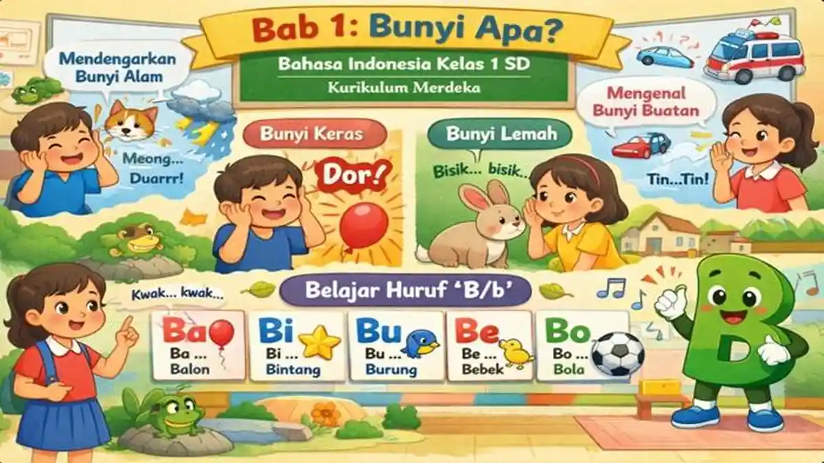 Ringkasan Materi dan Contoh Soal HOTS Bahasa Indonesia Kelas 1 SD Ringkasan Materi dan Contoh Soal HOTS Bahasa Indonesia Kelas 1 SD