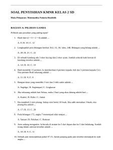 Soal Penyisihan KMNR Kelas 2dan3 SD PDF