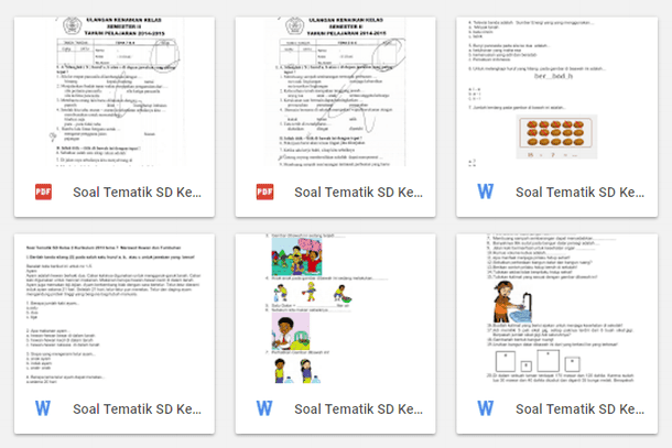 Soal Penilaian Kenaikan Kelas 2 Tematik Kurikulum 2013 - Berkas Edukasi Soal Penilaian Kenaikan Kelas 2 Tematik Kurikulum 2013 - Berkas Edukasi
