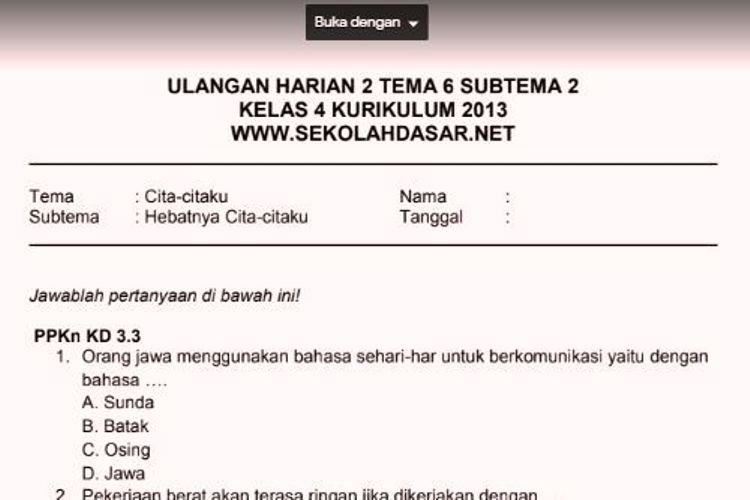 7 Alasan Kenapa Buku Soal Ulangan Harian K13 Kelas 2 Semester 2 Wajib Dimiliki di 2026