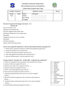 Soal Asesmen Geguritan Kelas 4 PDF