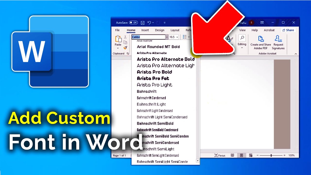 Can I Add A Font To Microsoft Word