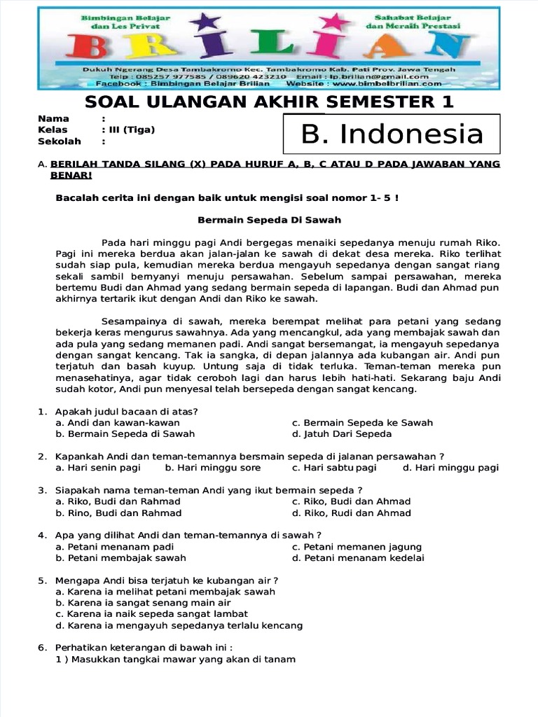 Terbukti! 5 Cara Menguasai Kumpulan Soal Ujian Semester 1 Kelas 3 SD Sebelum Libur